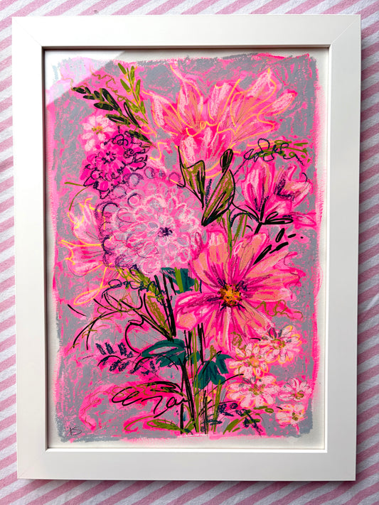 ‘Peace’ A3 original art framed