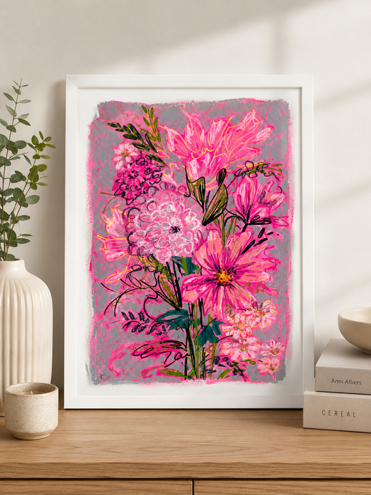 ‘Peace’ A3 original art framed
