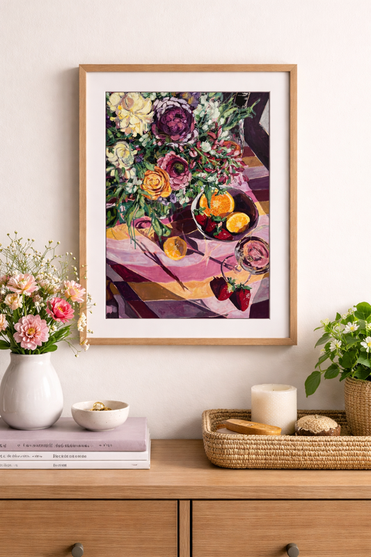 ‘Meet me by the pool’ limited edition fine art print