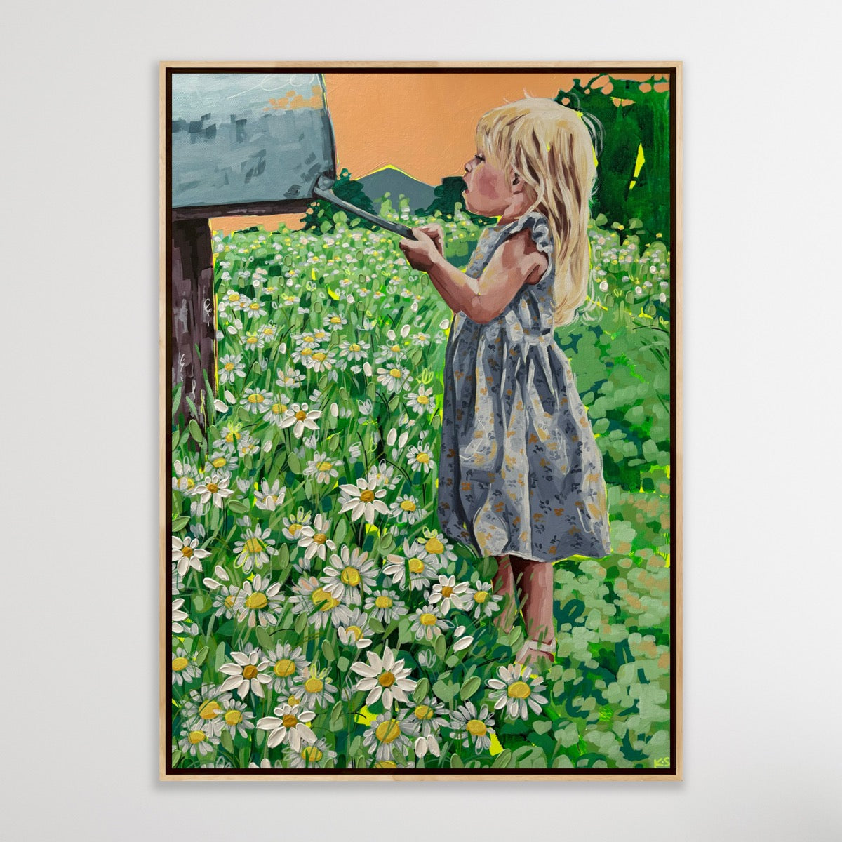 ‘I think there’s flowers in there’ original painting