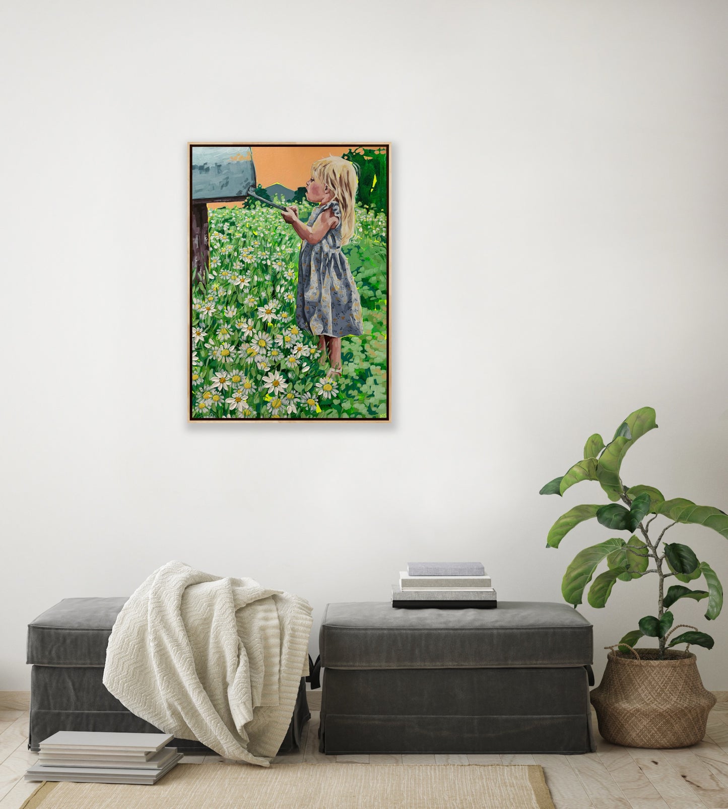 ‘I think there’s flowers in there’ original painting