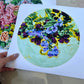 Sweet peas floral print FRAMED