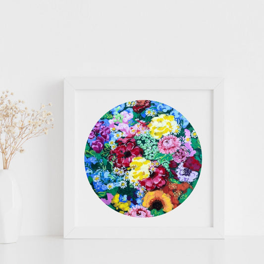 Bloomin blooming print FRAMED